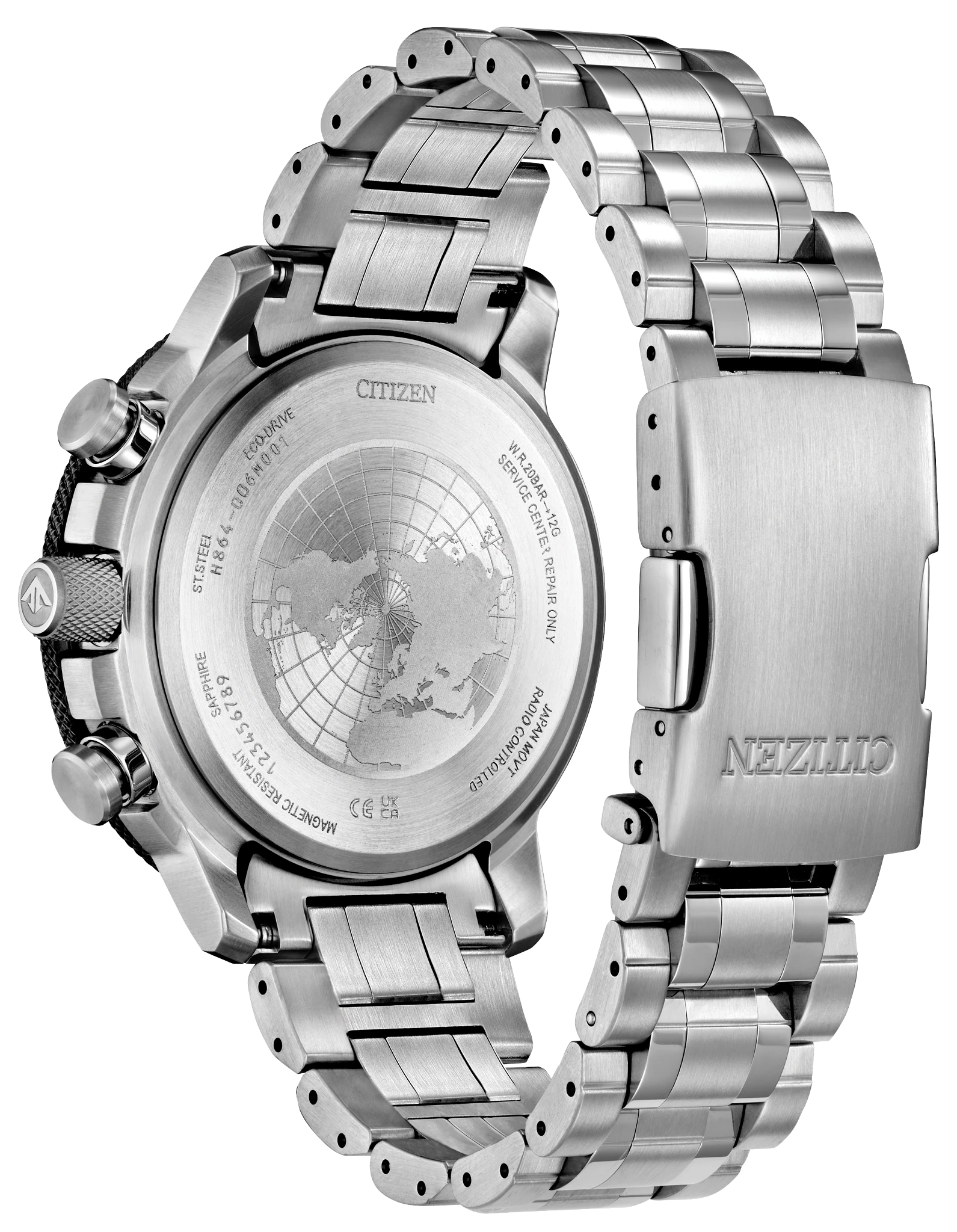 Promaster Geo Trekker Gray Dial Stainless Steel Bracelet BY3006